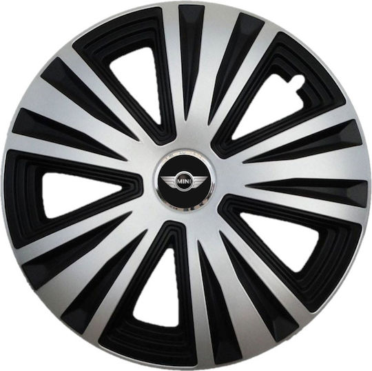 Set Capace de Roți Auto Compatibilitate Mini Cooper 4 Bucăți 14 Gri