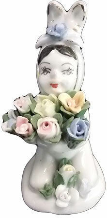 Capodimonte Porcelain Decorative Bunny Figurine 6x5x11cm Capodimonte Porcelain