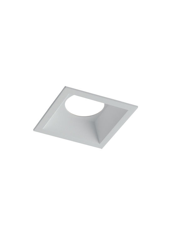Fan Europe Ayris Rotund Metalic Spot Încorporat cu Soclu GU10 Alb 8.3x8.3cm. 1buc