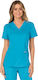 Cherokee Women's Turquoise Medical Blouse