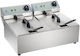 Royal Catering Electric Fryer Double 3.2kW Capacity 2x4.5lt
