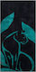Kentia Jaguar Cotton Light Blue Beach Towel 80x160cm