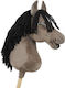 Premium Hobby Horse Großer Steckenpferd Maus Grau A3