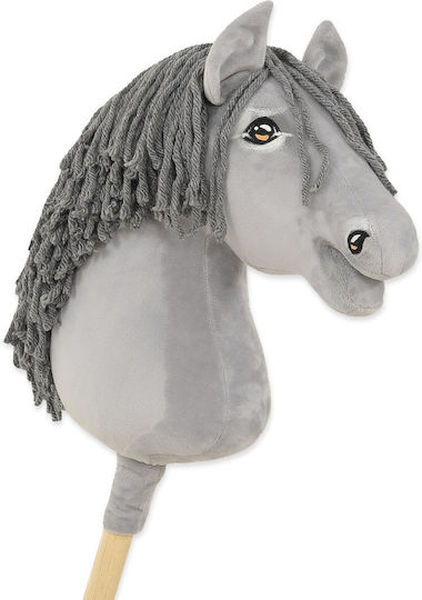 Premium Hobby Horse Large Stick Horse Gray Gray Mane A3