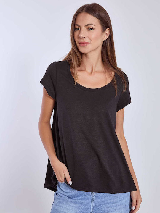 Celestino Γυναικείο T-shirt Μαύρο