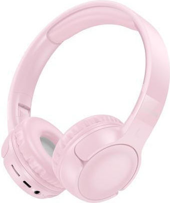 Borofone BO32 Show Bluetooth Wireless On Ear Headphones with 8 hours of Operation Pink