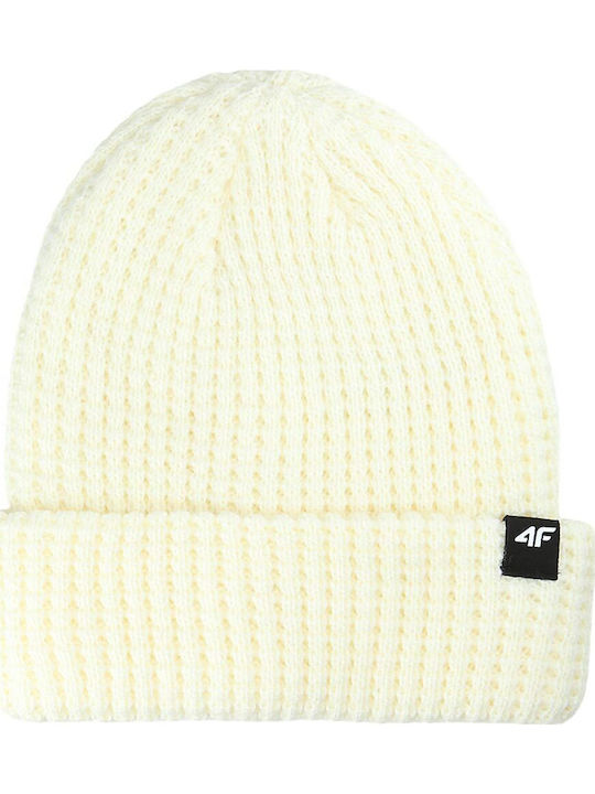 Beanie Beanie Knitted in Ecru color