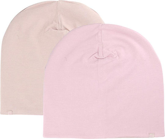 Beanie Γυναικείος Σκούφος Πλεκτός σε Ροζ χρώμα