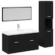 vidaXL Шкаф без Мивка Д30xШ30xВ130см Black Oak