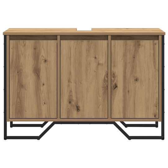 vidaXL Шкаф без Мивка Д91xШ35xВ60см Oak