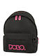 Polo Backpack School Bag Backpack Kindergarten Black 7.5Liters 2025