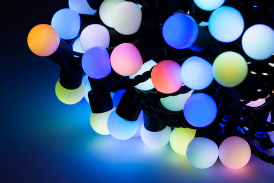 200 Коледни Лампички LED 20м RGB Лента