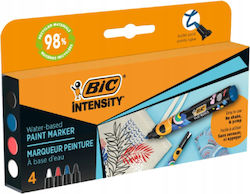 BIC Bullet Tip 4 Neon Drawing Markers BIC Bullet Tip 4 Neon Drawing Markers