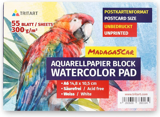 Drawing Pad Tritart A6 300 G 55 Sheets White