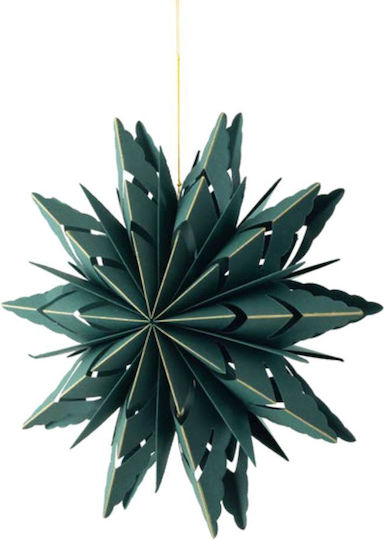 Stea Decorativă De Crăciun Fulgi De Zăpadă Suspendată Pliabilă Verde Aurie 40cm 157.001.0140.75 Stea Decorativă De Crăciun Fulgi De Zăpadă Suspendată Pliabilă Verde Aurie 40cm 157.001.0140.75