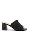 Mules with High Heel in Black Color