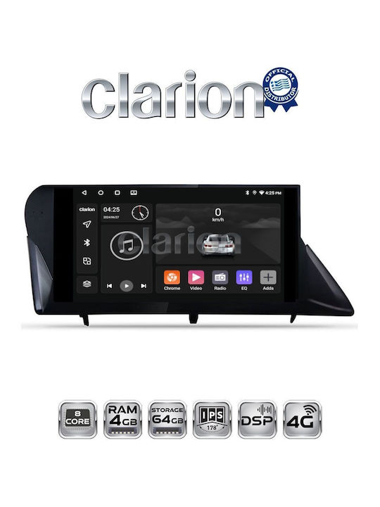 Clarion Auto-Audiosystem für Lexus RX 2009 > 2014 (Bluetooth/USB/WiFi/GPS/Apple-Carplay/Android-Auto)