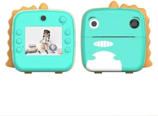 Little dinosaur Children's Camera with Thermal Printing Green