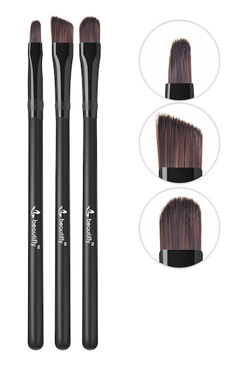 Beautifly Set with Makeup Brushes for Lips made of Synthetic Hair 3pcs