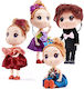 ikonka Set of Dolls for Dollhouse