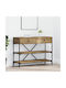 Wooden Console Table Walnut L100xW34.5xH75cm