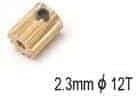 Motor Zahnrad 12t 0.5m 2.3mm Loch