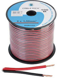 Cablu Difuzor Cca 2x1.50mm Roșu Negru 100m