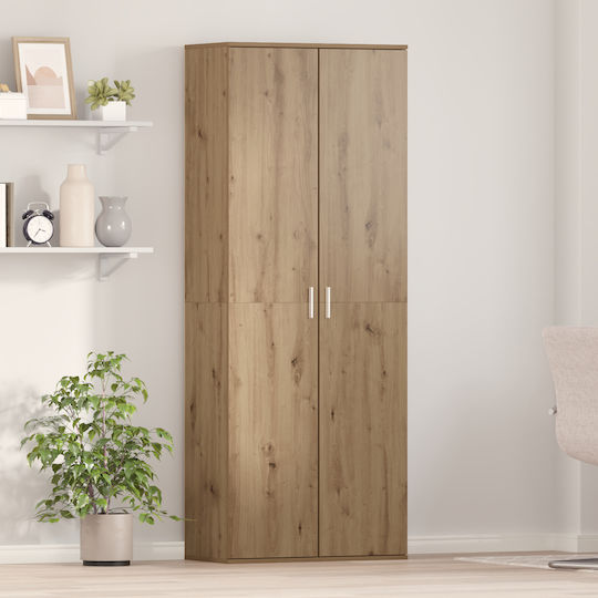 Ντουλάπα Γραφείου Ξύλινη Δρυς 70x35x180cm