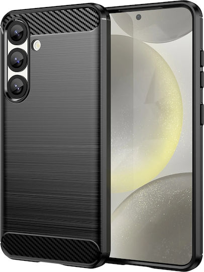 Hurtel Carbon Back Cover Σιλικόνης Μαύρο (Realme 14 5G)