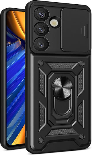 Hurtel Hybrid Back Cover Silicon / Plastic Negru (OnePlus 13)