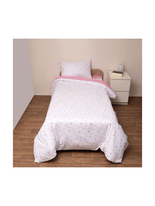 Viopros Сет Бебешка Долен Калъф с Калъфка за Възглавница ROZ 120x160см.