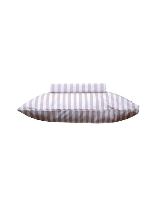 Viopros Baby Duvet Cover Set With Pillowcase Beige 120x160cm