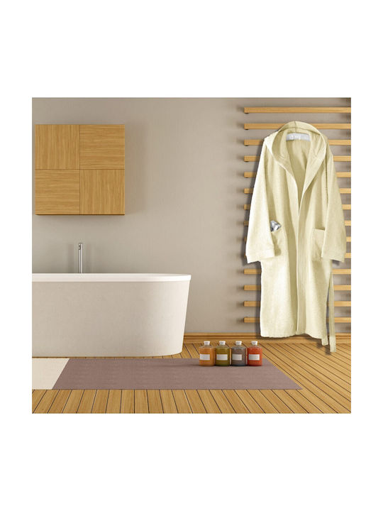 San Lorentzo Bademantel mit Kapuze Ecru 420gr/m²