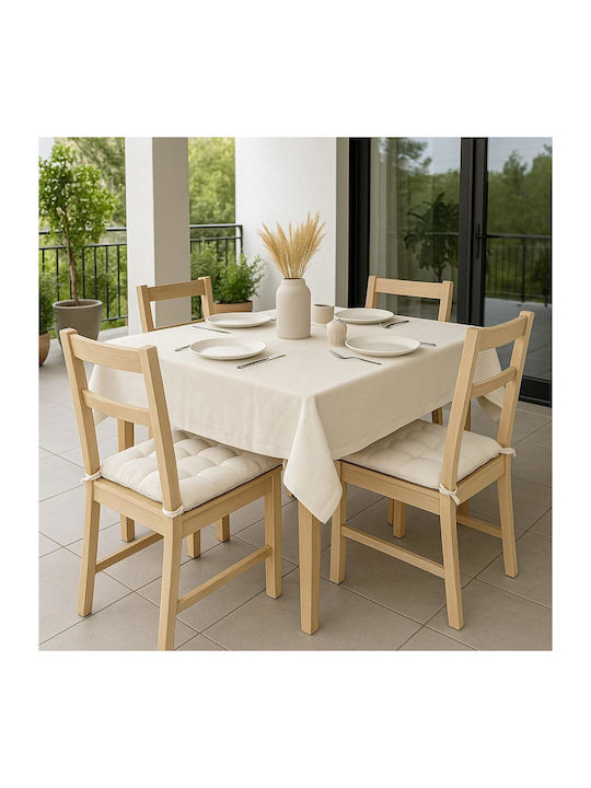 Linea Home Tischtuch Leinen Beige 150x220cm