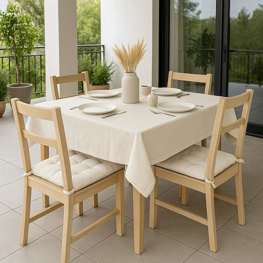 Linea Home Τραπεζομάντηλο Λινό Μπέζ 150x220εκ.