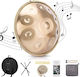 Instrument De Percuție Handpan 10 Note 22 Inch Tobe Manuale Re D Minor 440 Hz Bețe Suport Geantă De Transport Și Depozitare Performer