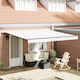 vidaXL Awning fabric White 3x4m