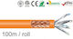 S/FTP Cat.7 10Gbps Network Cable Ethernet Unterminated 100m Orange