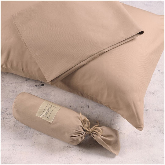 Melinen Pillowcase Set Beige 50x70cm.
