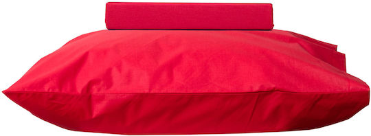 Viopros Pillowcase Set with Envelope Cover Red 50x70cm.