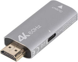 Lanberg AD-HD-DP-01 DisplayPort / HDMI Masculin În DisplayPort Feminin