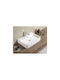 Tema Wall Mounted Vessel Porcelain Bathroom Sink 50x35x12.5cm Freestanding