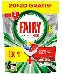 Fairy Platinum Plus All In One 40 Κάψουλες Πλυν...