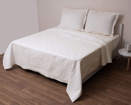 Viopros Dilos Decke Übergröße 230x270cm Ecru