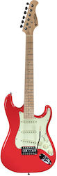 Prodipe APA2025-00562 Електрическа Китара Stratocaster Червена