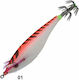 Top One Tintenfisch-Jigs Leuchtend 9cm Medium Red