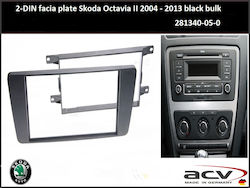 DIN-Verkleidungsplatte Skoda Octavia II ’04 – ’07 1 Din Schwarz 53.045 M-40.162 09.004 11.258