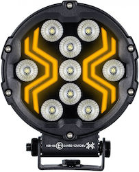 Led Far Rotund De Lucru Alb 12v24v Spider