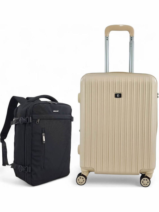 Playful Bags Reisekoffer Hartschalen Beige Maximalhöhe 55cm mit 4 Räder Set 2Stück