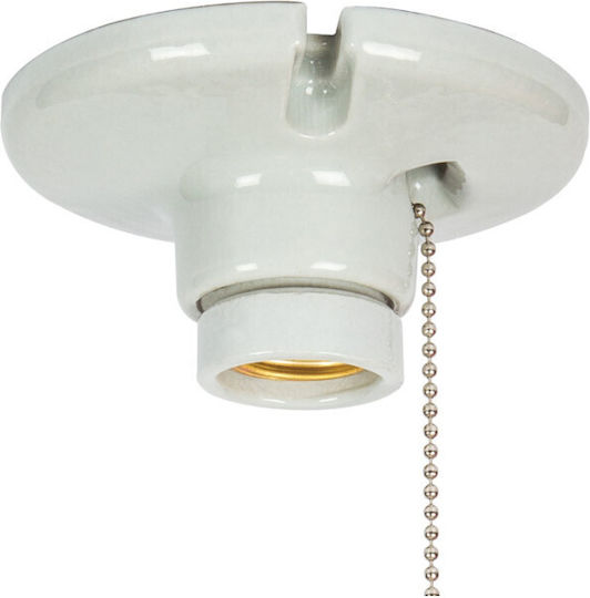 VK Lighting Ceiling Mount Light Yellow with Socket E27 made of Ceramic Material